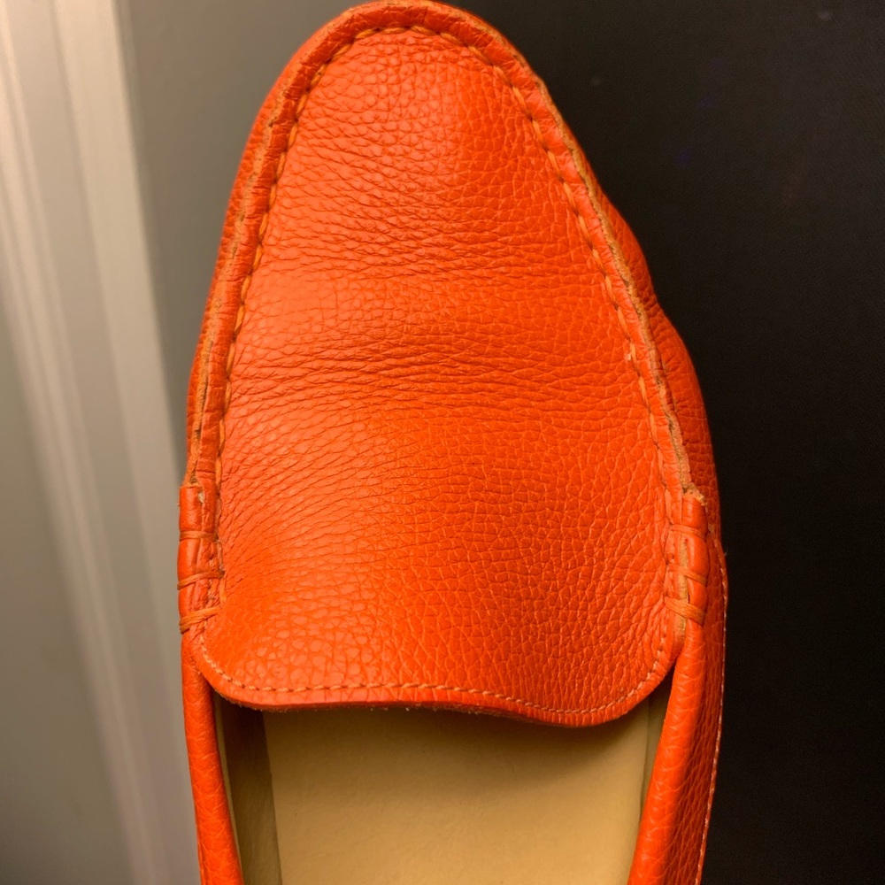 M Gemi loafers, size 8, orange, hardly worn!!